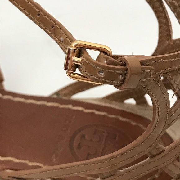 Tory Burch Amalie Strappy Flat Sandal Sand - Picture 6 of 12